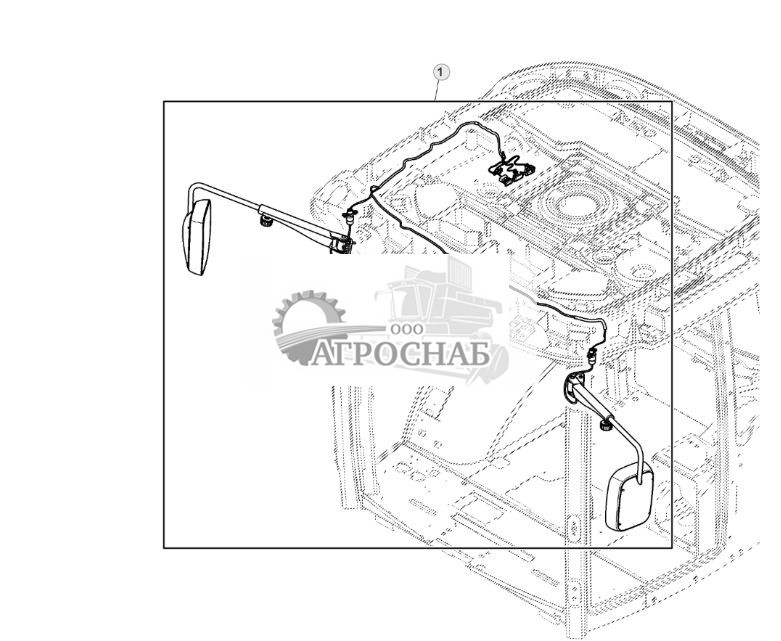 Навесное оборудование, зеркало с электроприводом наклона - ST775960 762.jpg